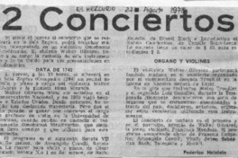 2 Conciertos