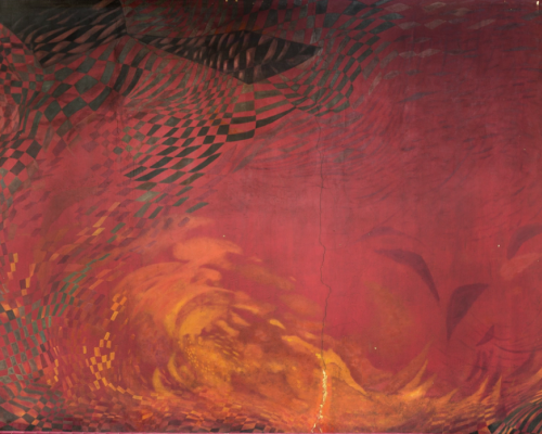 Imagen del monumento Mural "Terremoto" de Nemesio Antúnez