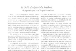 El Chile de Gabriela Mistral El Chile de Gabriela Mistral