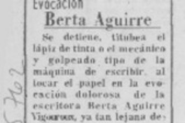 Berta Aguirre Berta Aguirre