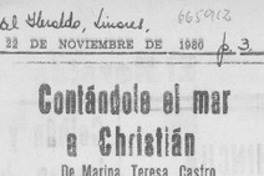 Contándole el mar a Christián Contándole el mar a Christián