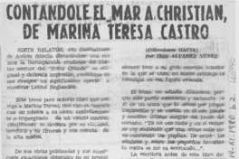 Contándole el mar a Christian, de Marina Teresa Castro Contándole el mar a Christian, de Marina Teresa Castro