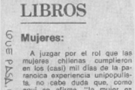 Mujeres. Mujeres.
