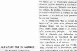 Las cosas por su nombre. Las cosas por su nombre.