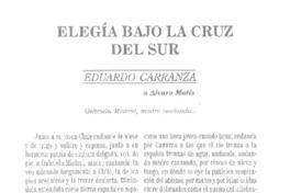 Elegía bajo la cruz del sur Elegía bajo la cruz del sur