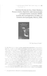 Migración, redes trasnacionales y envejecimiento Migración, redes trasnacionales y envejecimiento