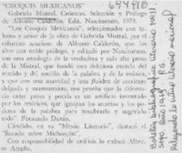 Croquis mexicanos". Croquis mexicanos".
