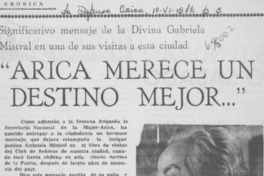 Arica merece un destino mejor... Arica merece un destino mejor...