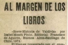 Breve historia de Valdivia" Breve historia de Valdivia"
