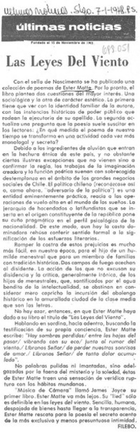 Las Leyes del viento Las Leyes del viento