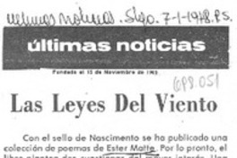 Las Leyes del viento Las Leyes del viento