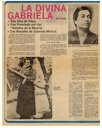 La divina Gabriela La divina Gabriela