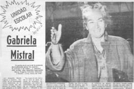 Gabriela Mistral Gabriela Mistral