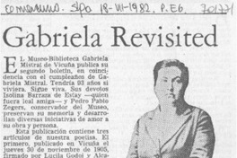 Gabriela revisited Gabriela revisited