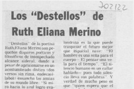Los "destellos" de Ruth Eliana Merino Los "destellos" de Ruth Eliana Merino