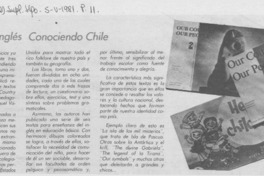 Aprenda inglés conociendo Chile. Aprenda inglés conociendo Chile.