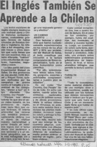 El Inglés tambien se aprende a la chilena. El Inglés tambien se aprende a la chilena.