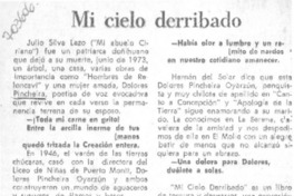 Mi cielo derribado Mi cielo derribado