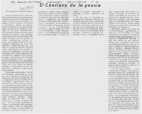 El Cónclave de la poesía El Cónclave de la poesía