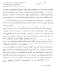 Los relatos de Violeta Quevedo Los relatos de Violeta Quevedo