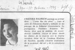Cristina Raurich. Cristina Raurich.