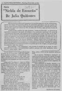 Niebla de ensueño" de Julia Quiñones Niebla de ensueño" de Julia Quiñones