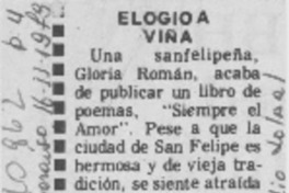 Elogio a Viña Elogio a Viña