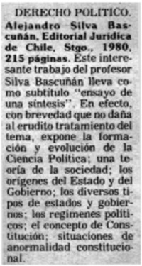 Derecho político. Derecho político.