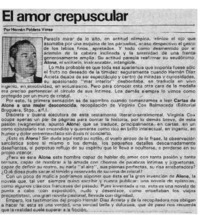 El amor crepuscular El amor crepuscular
