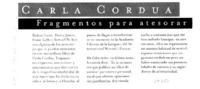 Carla Cordua. Carla Cordua.