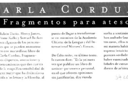 Carla Cordua. Carla Cordua.