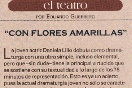 Con flores amarillas Con flores amarillas