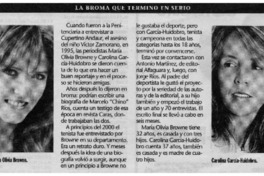 La broma que termino en serio. La broma que termino en serio.
