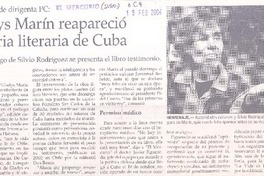 Gladys Marín reapareció en feria literaria de Cuba Gladys Marín reapareció en feria literaria de Cuba