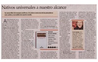 Nativos universales a nuestro alcance Nativos universales a nuestro alcance