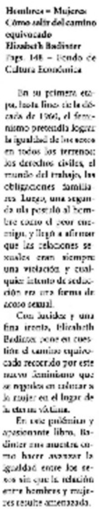 Hombres=Mujeres. Cómo salir del camino equivocado Hombres=Mujeres. Cómo salir del camino equivocado