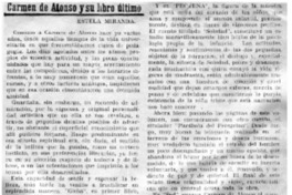 Carmen de Alonso y su último libro Carmen de Alonso y su último libro