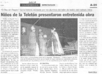 Niños de la Teletón presentaron entretenida obra Niños de la Teletón presentaron entretenida obra