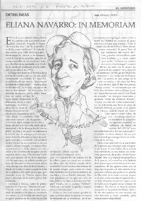 Eliana Navarro: In memoriam Eliana Navarro: In memoriam
