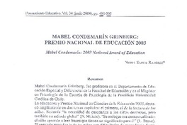 Mabel Condemarín Grimberg Mabel Condemarín Grimberg