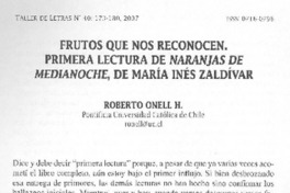 Frutos que nos reconocen Frutos que nos reconocen