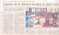 Legado de la Mistral tendrá su sitio web Legado de la Mistral tendrá su sitio web