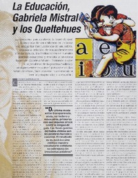 La Educación, Gabriela Mistral y los Queltehues La Educación, Gabriela Mistral y los Queltehues