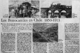 Los Ferrocarriles en Chile: 1850-1913. Los Ferrocarriles en Chile: 1850-1913.