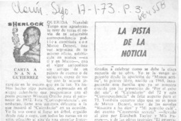 Carta a Nana Gutiérrez Carta a Nana Gutiérrez