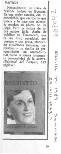 Matilde. Matilde.