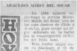 Mercedes Marín del Solar. Mercedes Marín del Solar.