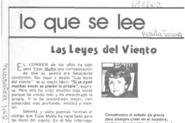 Las leyes del viento Las leyes del viento