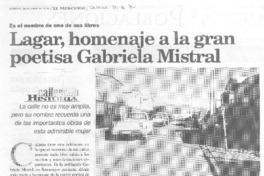Lagar, homenaje a la gran poetisa Gabriela Mistral Lagar, homenaje a la gran poetisa Gabriela Mistral