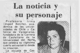 La Noticia y su personaje. La Noticia y su personaje.